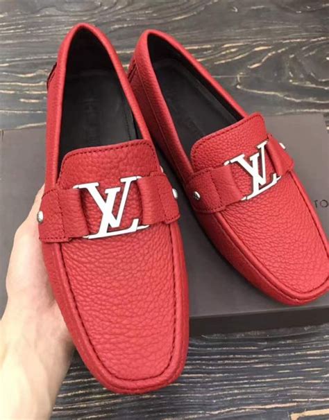 louis vuitton loafers red
